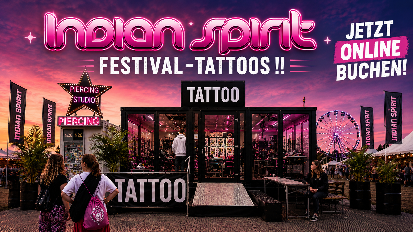 Indian Spirit Festival Tattoos